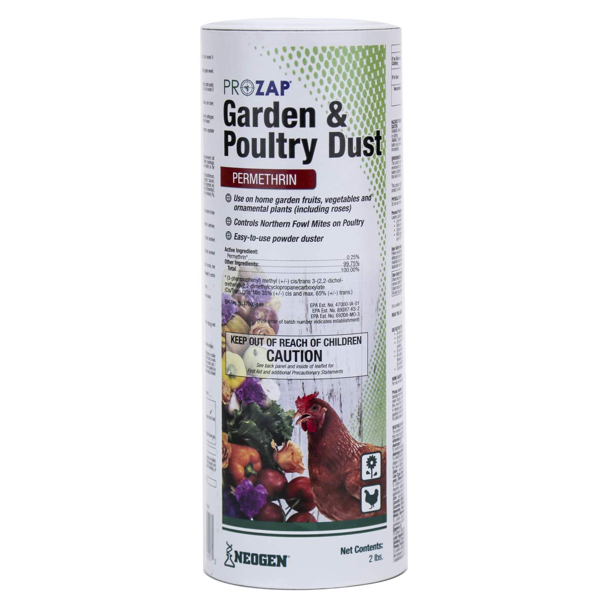 Prozap 1499540 Garden & Poultry Dust for Insects, 2 Lb (Pack of 12) Image Prozap 1499540 Garden & Poultry Dust for Insects, 2 Lb (Pack of 12) Image