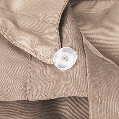 Arshiner Girl Baby Kid Hooded Coat Jacket Outwear Raincoat, Khaki 110,Khaki,110(Age for 4-5T)