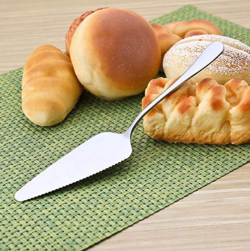 Pack of 6 Stainless Steel Pizza Pie Cake Server Pie Cake Serving Set, Pie Cake Pizza Shovel Cutter (silver)