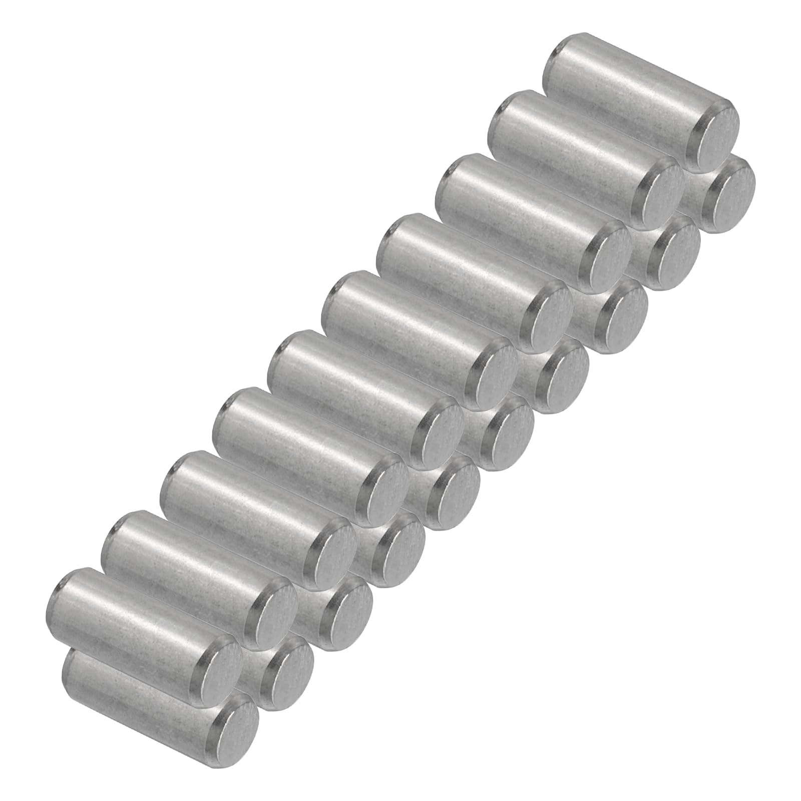 PATIKIL 304 Stainless Steel Dowel Pins 6 x 14 mm, 20 Pack Metal Dowel Pins Shelf Pegs Support Shelves Bunk Bed Fasten Elements Hardware for Furniture Fixing Component Position