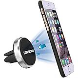 Car Mount , Ubegood [Car Holder] Universal Air Vent Magnetic Car Mount Holder Cradle for iPhone/Samsung/HTC/Google Nexus/MP3 Player and other smartphones (Silver)