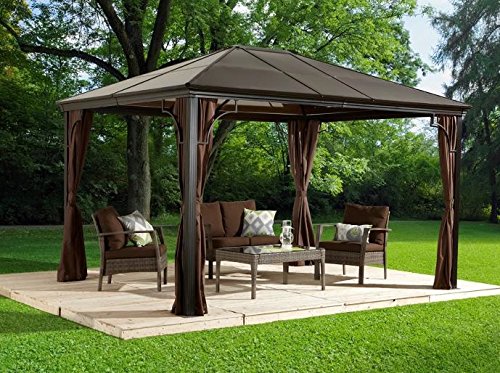 6mm Polycarbonate Roof Gazebo Sojag Sumatra - 10x12