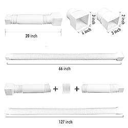 2 Pack Rain Gutter Downspout Extensions, Upgraded