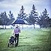 Golf Umbrella, Large Windproof Umbrella for Men, 62'' Wind Resistant Umbrella Auto Open Rain Umbrella Black Extra Large for Women, Double Canopy Oversized Stick Umbrella with Cover