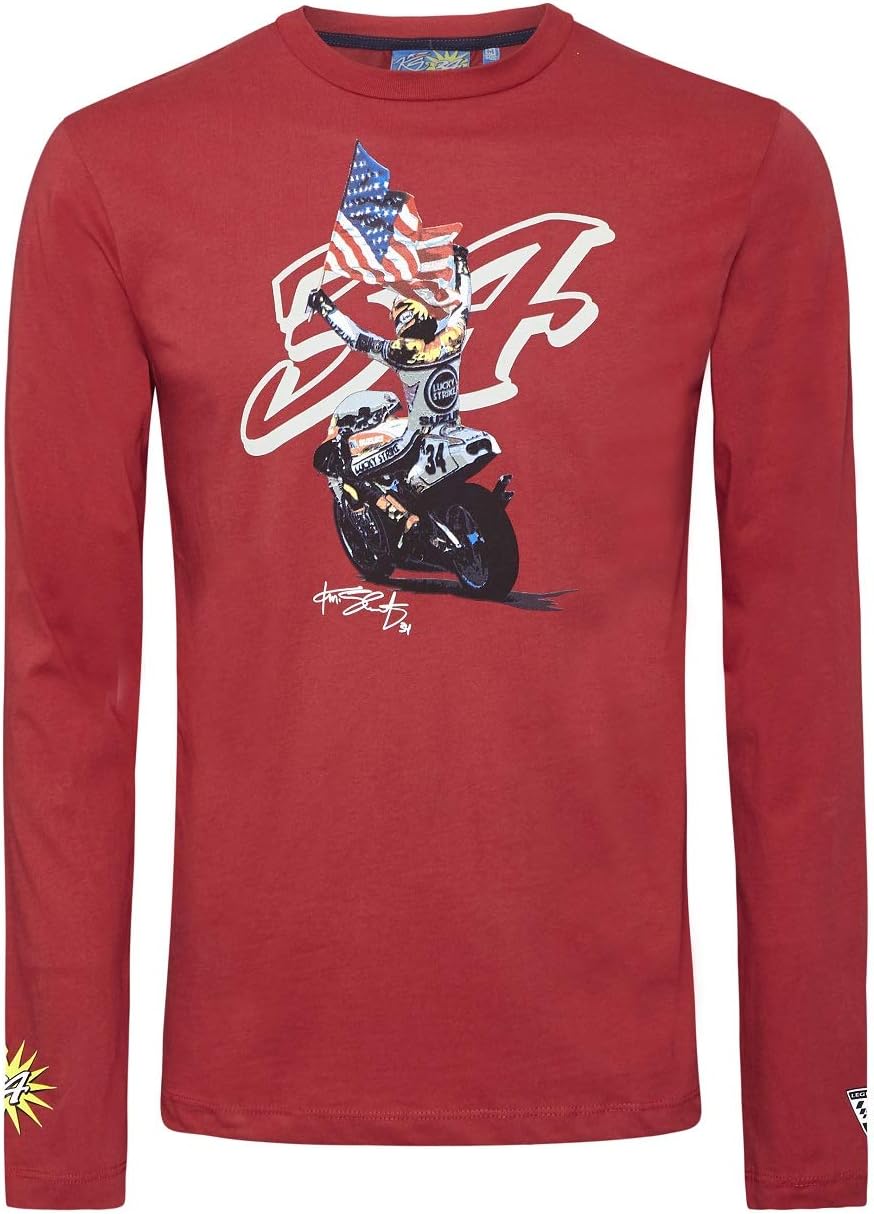 Kevin SchwantzT Shirt 3502 07 Longsleeve Bike MotoGP 34 Red