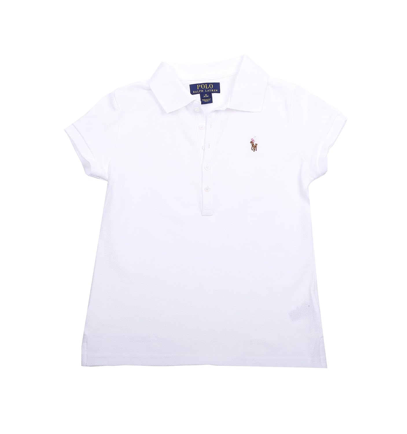 Amazon Women's White Polo Shirt Top 