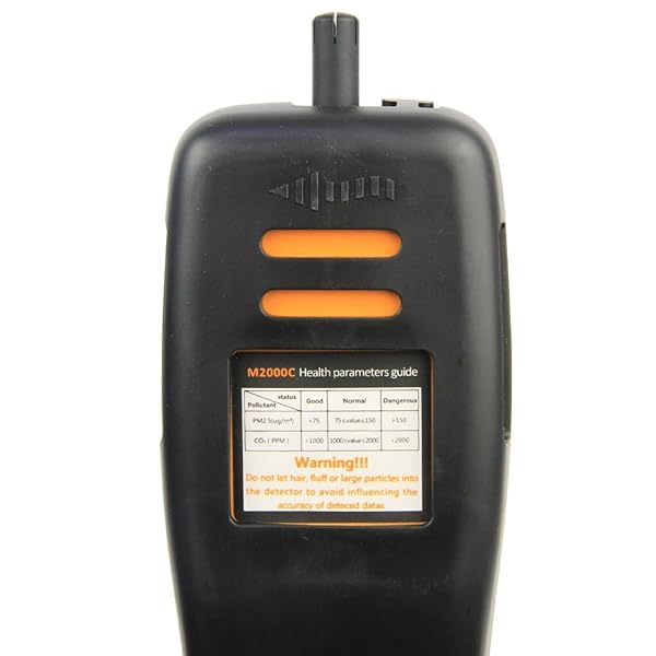 Luftqualitt Messgert Therm Luftqualitt Monitor fr PM2 5 PM10 Partikel CO2 HCHO Temperatur Luftfeuchtigkeit einstellbar Audio Alarm Recording Curve Einfache Kalibrierung bunte Display