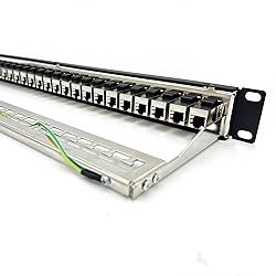 ETS 24-Port CAT6A FTP Shielded 1U Patch Panel