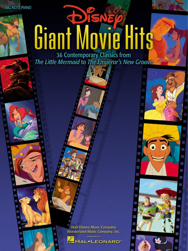 Disney Giant Movie Hits Big Note Piano Pvg: 36 Contemporary Classics