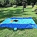 G4Free Sand Free Compact Outdoor Beach/Picnic Blanket- Huge-9’ x 10’ for 7 Adults- Best Mat for Festivals & Hiking-Ripstop Nylon Oversized Lightweight & Portable with Anchor for Camping(Blue)