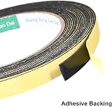 Sourcing Map Sealing Foam Tape 10mm x 1mm 5m Self Adhesive Weather Strip view 3