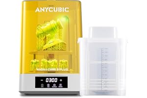 ANYCUBIC Wash and Cure 3 Plus Station, Size-Upgrade Wash Cure Machine with Gooseneck Lights, Dual-Layer Design and IPA Saving, for Anycubic Photon Mono M5 Saturn LCD/SLA/DLP 3D Printer