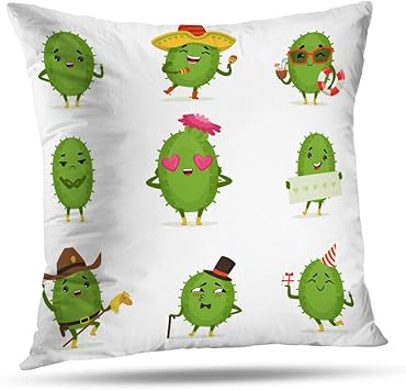 Amazon Com Suesoso Desert Decorative Pillows Case Cute Cactus
