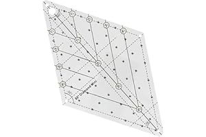 Fenteer 60 Degree Diamond Quilting Template Quilting Templates Quilting Ruler Simplicity Acrylic Portable Multifunction for D