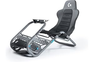 Playseat Trophy - Logitech G Edition Sim Racing Cockpit | Fully Adjustable | Supports Direct Drive | Lightweight & Robust | A