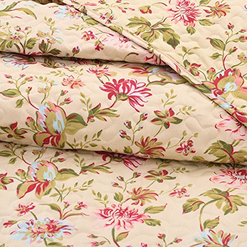 JML Quilts Queen Size, Bedspread Coverlet Set 3 Piece Reversible, Soft, Wrinkle Resistant