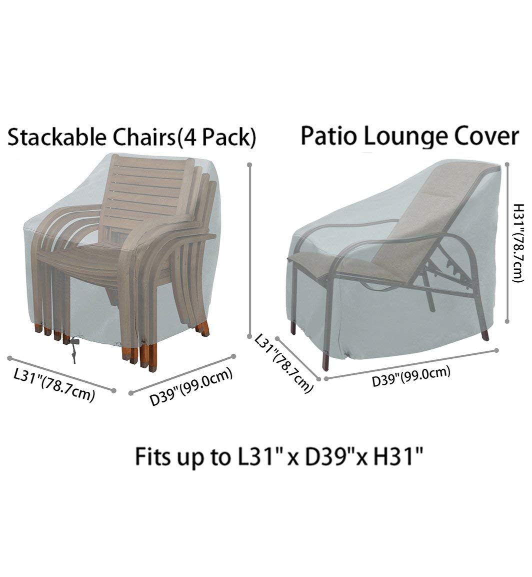 Akefit Patio Chairs Covers Outdoor Chair Cover Waterproof And Durable Fabric Premium Stackable Chairs Cover Outdoor Furniture Cover Chair Covers Patio Akefit Patio Chairs Covers Outdoor Chair Cover Waterproof And Durable Fabric Premium Stackable Chairs Cover Outdoor Furniture Cover Chair Covers Patio
