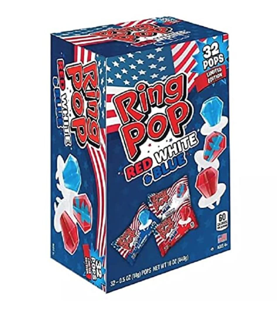 Mua Ring Pop Limited Edition Red, White, and Blue Lollipop Variety ...