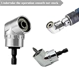 Vakki 105 Degree Right Angle Drill Extension 1/4 Hex Shank Adapter view 3