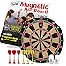 Fun Adams Magnetic Dartboard 16 inch with Safe Precision Darts, Best Gift for Boys & Girls, Great Classic Game The Whole Family can Enjoy - Play in Teams or Solo, Simple & Easy to Install
