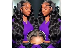 BVWCBJ 28 Inch 5x5 HD Lace Closure Wigs Human Hair Wear and Go Glueless Wigs Human Hair Pre Plucked Pre Cut 180% Density Body Wave Lace Front Wigs Human Hair for Women