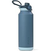 ZULU Powerfill Pro 40oz Stainless Steel Water Bottle with Quick Fill Lid, Triple Walled Vacuum Insulated Metal, Leak Proof Locking Lid, Sip and Chug, Reusable BPA Free, High Tide