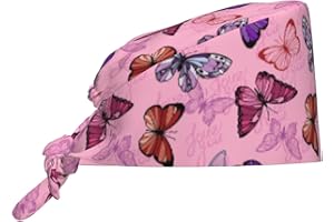 FATTTYCY Surgical Scrub Cap with Sweatband Adjustable Tie Back Working Cap for Men Women