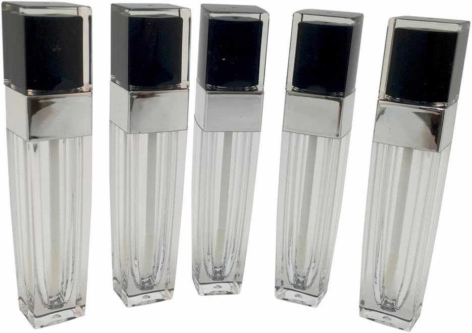Empty Lip Gloss Wand Container w Wand & Doe-foot 6 g (Pack of 10)