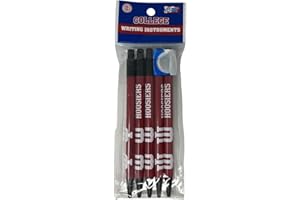 Pro Specialties Group NCAA University of Indiana 5-Pack Retractable Click Pens- Great Stocking Suffers and Party Favors