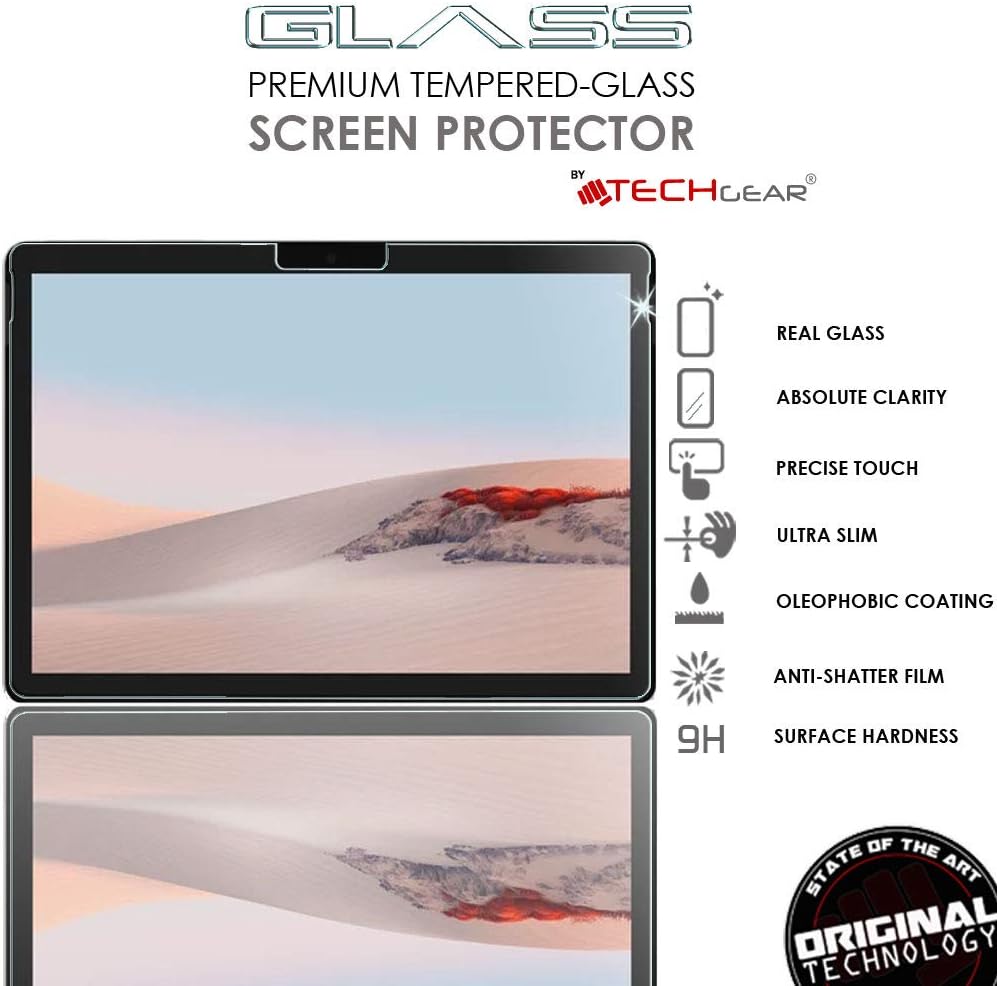 TECHGEAR 2-Pack Tempered Glass Screen Protector for Microsoft Surface Go 4/3 / 2 (10.5"), 9H Toughness, Scratch-Resistant - Image 3