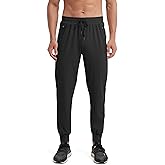 keihTrail Mens Lightweight Hiking Athletic Pants Jogging Quick Dry Running Pants Gym Workout Sweatpants with Zipper Pockets