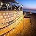 Led Net Lights 9.8ft x 6.6ft 200LED Warm White Battery Operated,Outdoor String Decorative Lights for Window Wall Sweetheart Table Background Camping Beach [Remote,8 Mode,Timer,Dimmable]