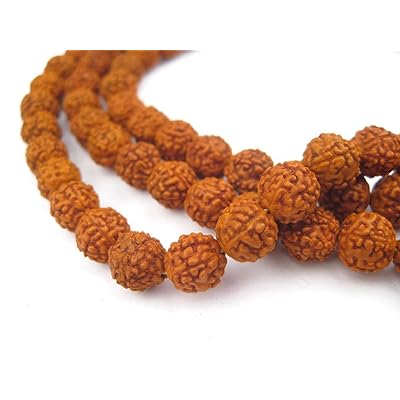 Rudraksha Rudraksh Japa Mala Rosary 108 + 1 Prayer Beads 8mm