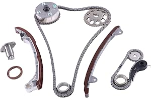 INGKAN 2AZFE 2AZFXE Engine Timing Chain VVT Sprocket Kit Fits for Toyota Camry 02-09/ Corolla 09-10/ Highlander 01-07/ Matrix