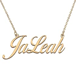 HUAN XUN Customized Custom Simple Any Name Necklace