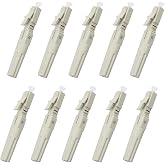 fyboptwu 10pcs LC 50/125 Fiber Optic Multimode Fast Connector | LC OM3 Quick Assembly Connector for 0.9/2.0/3.0/2.0 * 3.0mm Multimode Fiber Cable, Mechanical splice