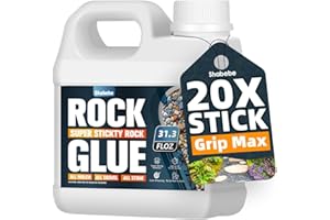 Shabebe 31.1oz Rock Glue for Landscaping – Strong Mulch, Gravel Binder, Ground Coverage & Pet Safe Mulch Glue for Rocks, Grav