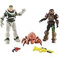Mattel Disney and Pixar Lightyear Toy Figures & Accessories, Space Ranger Defense Set with Izzy & Buzz Lightyear Action Figures, Bug & 2 Weapons