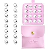 SipSylph 16 Pairs Pearl Veils Weights, Strong Magnetic Bridal Veil Weights, Double-Sided Veil Weights Invisible, Wedding Accessories for Brides with Gift Box