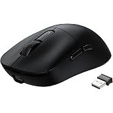 ATTACK SHARK X3 49g Ultra-Lightweight Wireless Gaming Mouse, Black | Bluetooth 5.2/2.4G Wireless/Wired, PAW3395 Gaming Sensor, 26K DPI, 200h Battery Life, Programmable Buttons for PC/Mac/Win