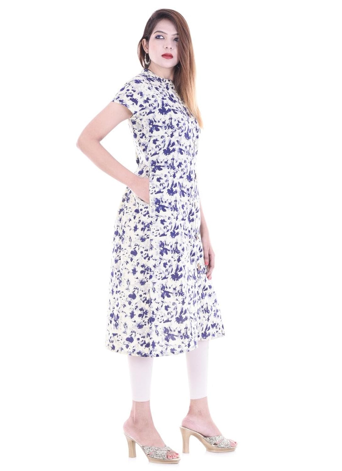 rajmandirfabrics women's cotton straight printed kurti (pk1015499 _multi-coloured_ )