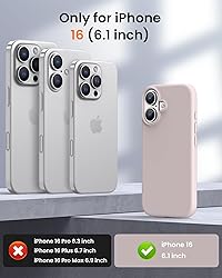 OuXul Designed for iPhone 16 Case,Shockproof Liquid