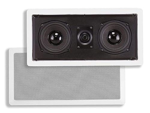 ceiling speakers monoprice speaker wall mount Monoprice Aramid Fiber In-Wall Center Channel Speaker Dual