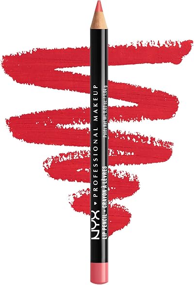 NYX Professional Makeup Slim Lip Pencil 817 Hot Red - Long-Wearing Lip Liner