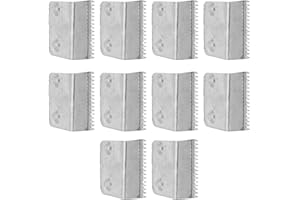 DIYEAH 10pcs Metal Tape Dispenser Cutter Blades Replacement for Office and Home Use, Adhesive Tape Cutter Parts Packing Adhes
