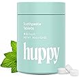 HUPPY Toothpaste Tablets, Nano Hydroxyapatite Toothpaste - Natural Whitening, Fluoride Free and Remineralizing Tablets - Travel Hydroxyapatite Toothpaste Tabs, 62 Count
