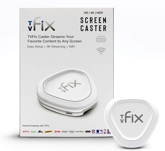 Amazon Com Tvfix Wireless Tv Caster Mirror Screen To Tv Mirror Tv Screen 4k Hdmi Dongle Portable Wifi Streaming Stick Streaming Devices And Mirroring Screen Sticks 1080p Tv Mirroring Device Electronics