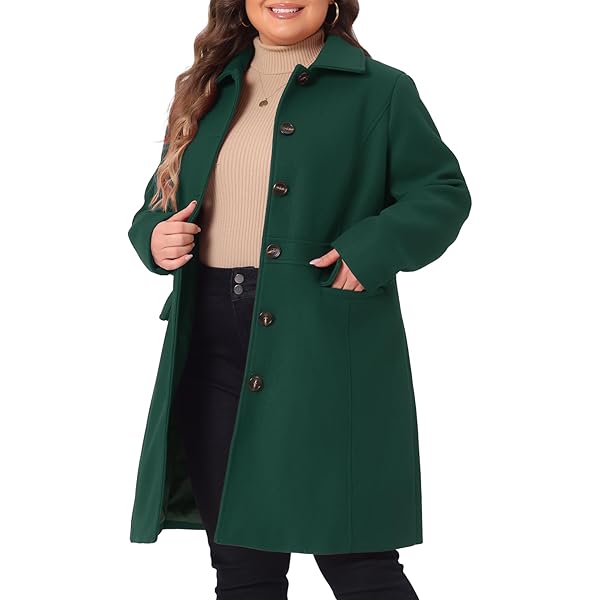 【新品タグ付き未使用】l'or Stand collar Long Coat Amazon.com: Allegra K Women's Winter Overcoat Notched Lapel