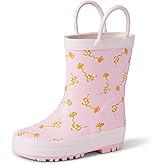 Amazon Essentials x Sofia Grainge Unisex Toddlers' Waterproof Rubber Rain Boots