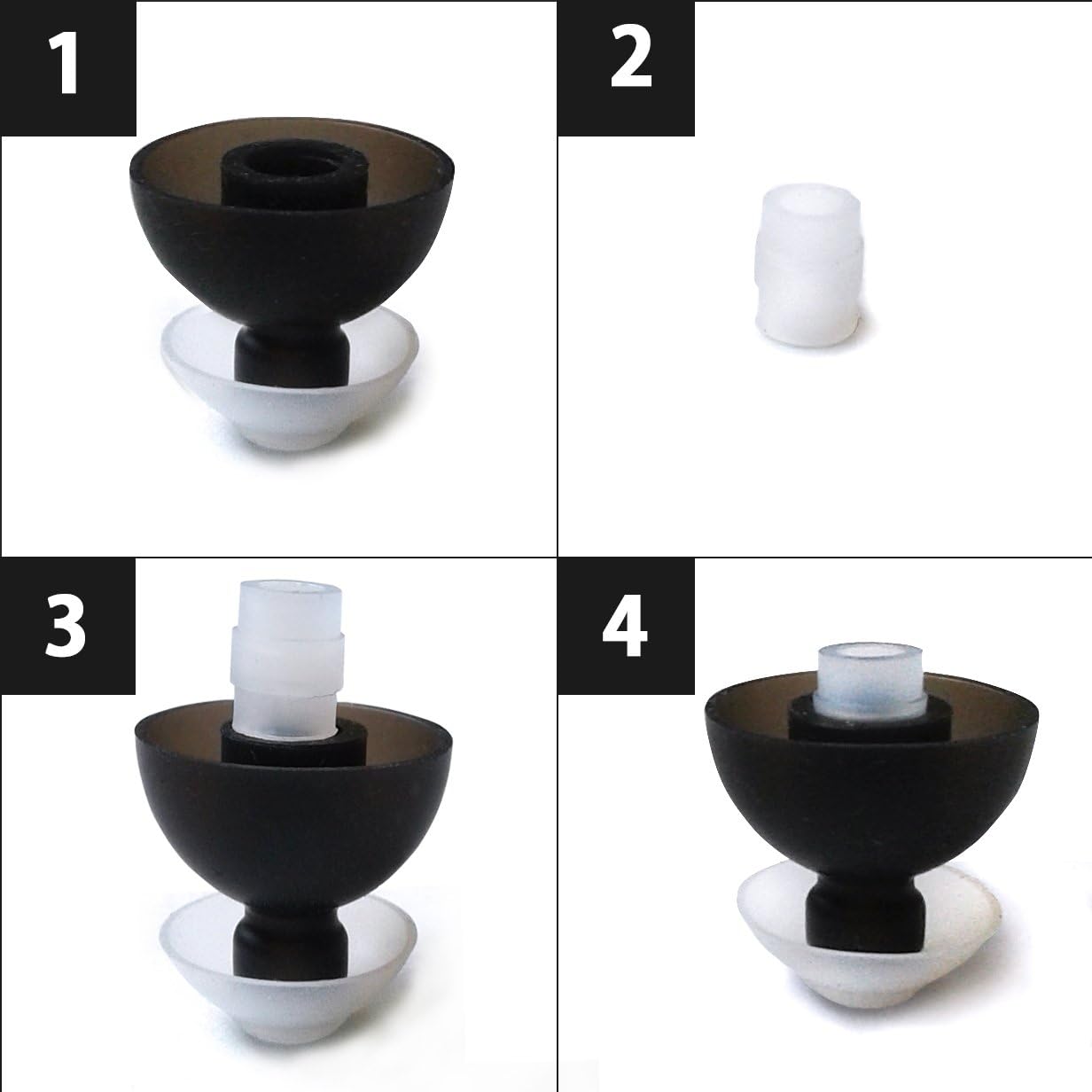 SpinFit CP240-M, Double-Flange Silicone Eartips Replacement for Universal IEM Earphones with 5 Inserts - Image 5